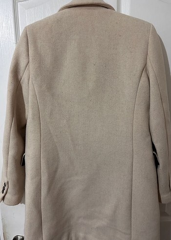 Mango Bej Blazer Kadın Kaban Ceket - Görsel 5