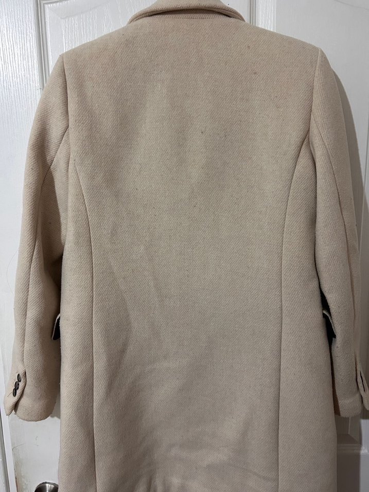 Mango Bej Blazer Kadın Kaban Ceket - Görsel 5