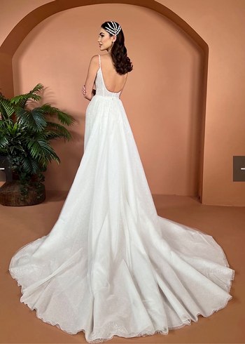 Aysira Beyaz Balık Model Gelinlik - Görsel 6