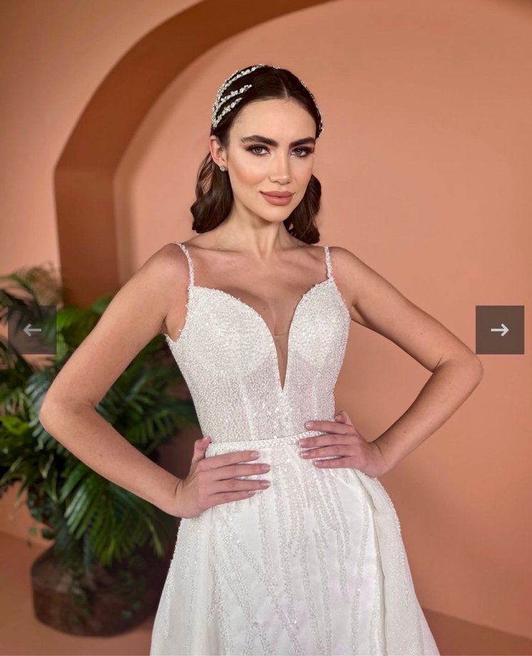 Aysira Beyaz Balık Model Gelinlik - Görsel 3