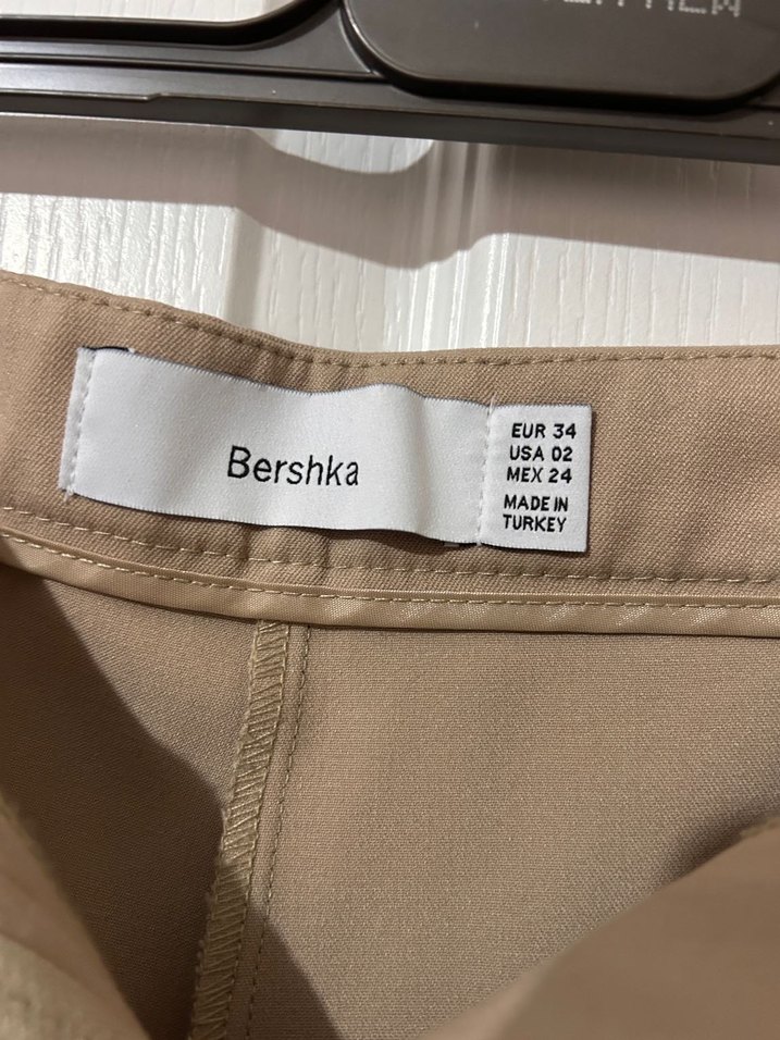 Bershka Bej Kadın Kumaş Pantolon - Görsel 2