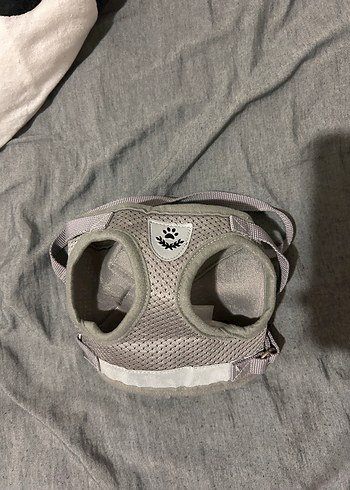 Reflektörlü Gri Kedi Köpek Göğüs Tasması - Görsel 12
