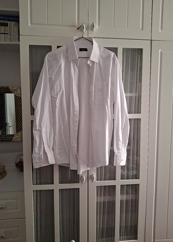 SARAR Beyaz Regular Fit Minimalist Erkek Gömlek - Görsel 2