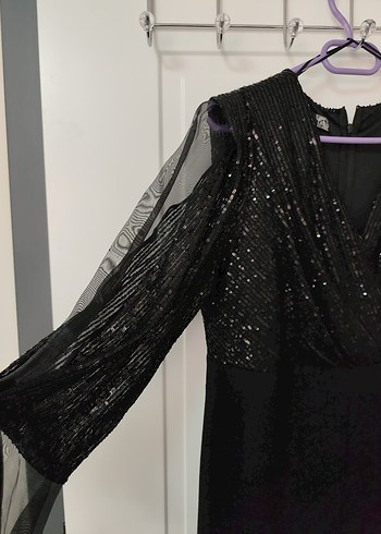 Uzun Siyah Gotik Kadın Tulum - Görsel 3