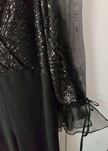 Uzun Siyah Gotik Kadın Tulum - Görsel 7