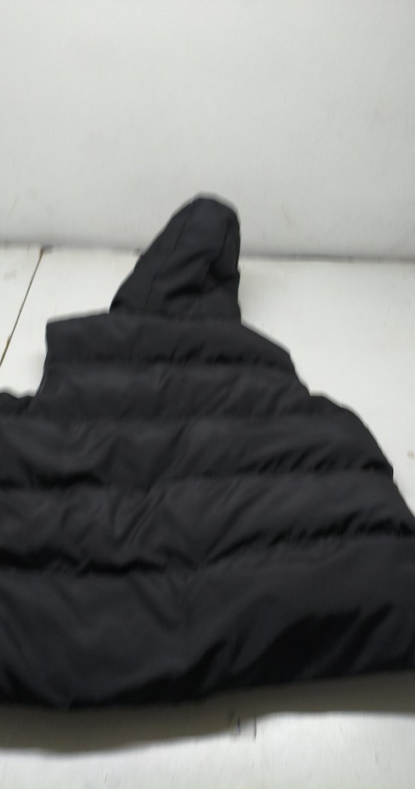 Siyah Kapüşonlu Kadın şişme Yelek - Görsel 2