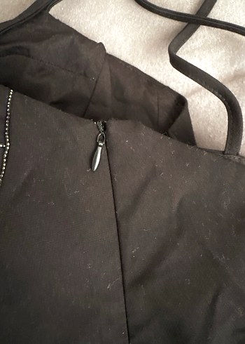 Siyah İnce Askılı Bustiyer - Görsel 5