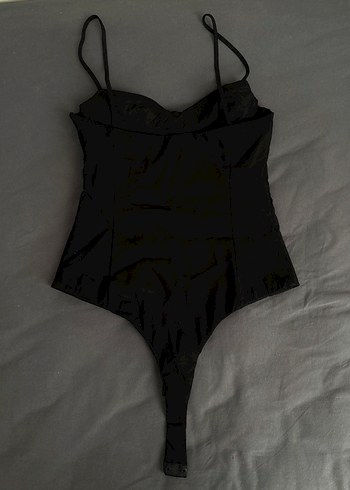 Siyah İnce Askılı Bustiyer - Görsel 4