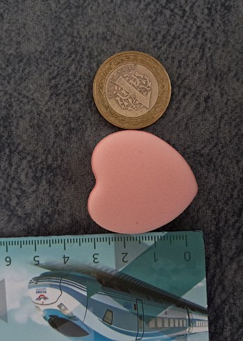 Pastel Pembe Parmak boy Makyaj Süngeri - Görsel 4