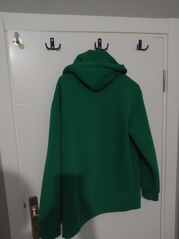 Yeşil Fermuarlı Erkek Sweatshirt - Görsel 2