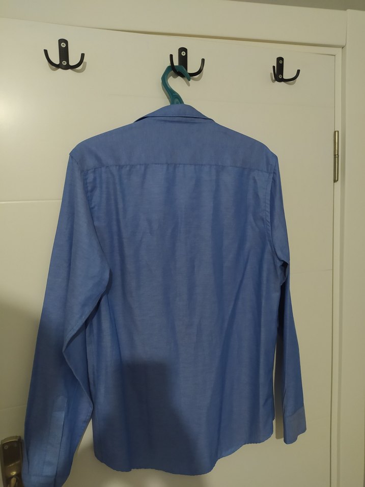 tudors Keten Erkek Gömlek, Uzun Kollu, Düğmeli - Görsel 2