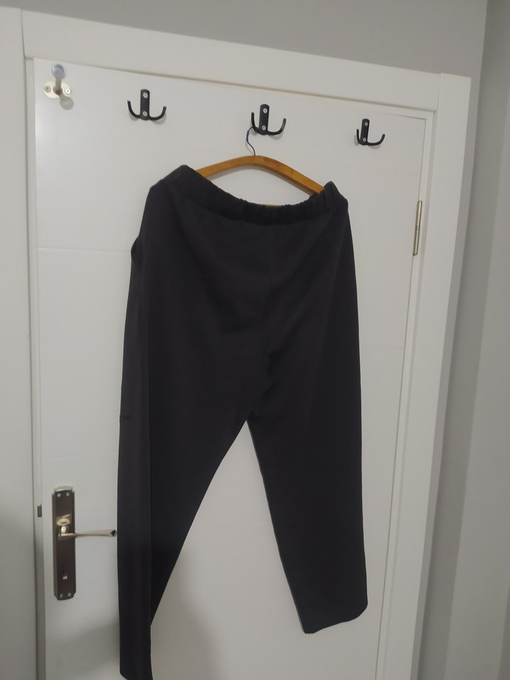 mavi Siyah Salaş Midi Kumaş eşofman - Görsel 2