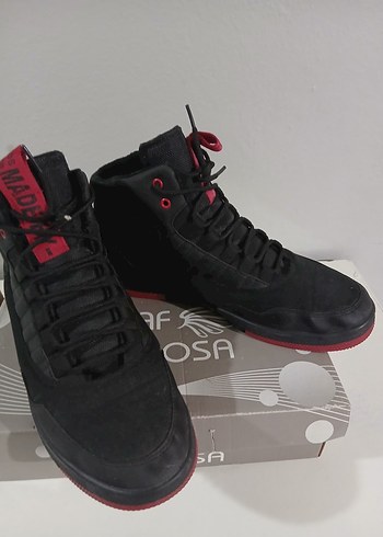 Siyah Kırmızı Bağcıklı spor erkek bot - Görsel 2