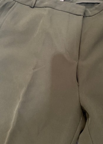 Kadın  Kotob Haki Kumaş Pantolon  Regular Fit - Görsel 2