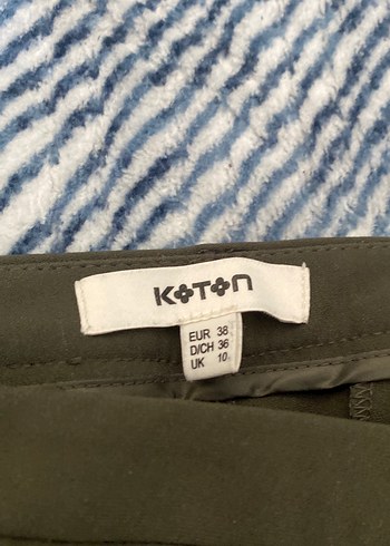 Kadın  Kotob Haki Kumaş Pantolon  Regular Fit - Görsel 4