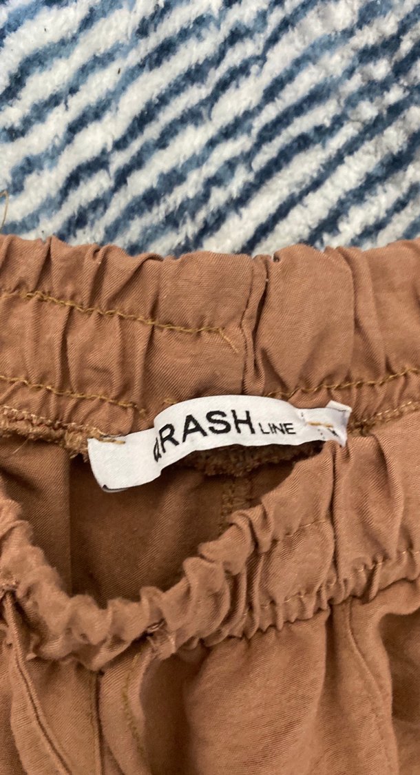 Kadın Kahverengi Pamuklu Rahat Kesim Pantolon - Görsel 3