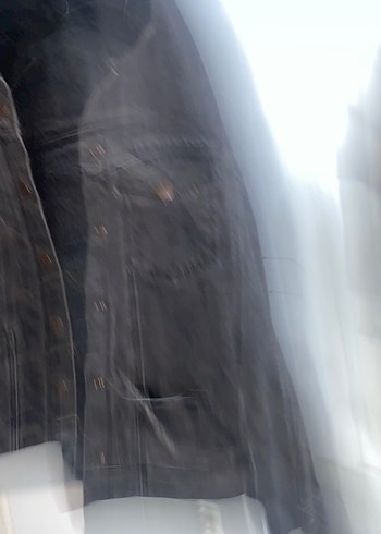 Kadın vintage siyah Kot ceket - Görsel 6