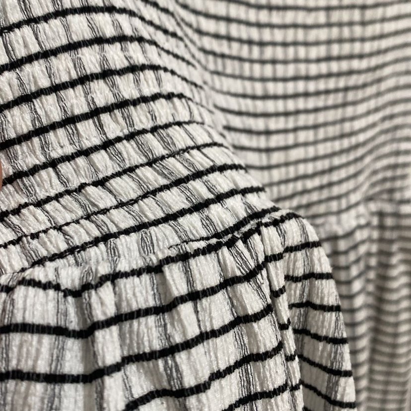 Gri Ekose Midi Elbise, Salaş, Kayık Yaka - Görsel 2