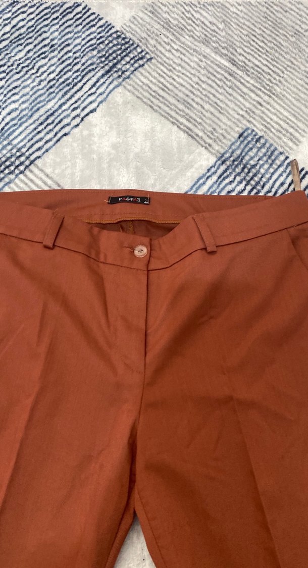 Kahverengi Kadın Kumaş Pantolon, Regular Fit - Görsel 2