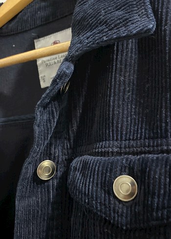 Düğmeli Kadın Mavi Denim Ceket - Görsel 4