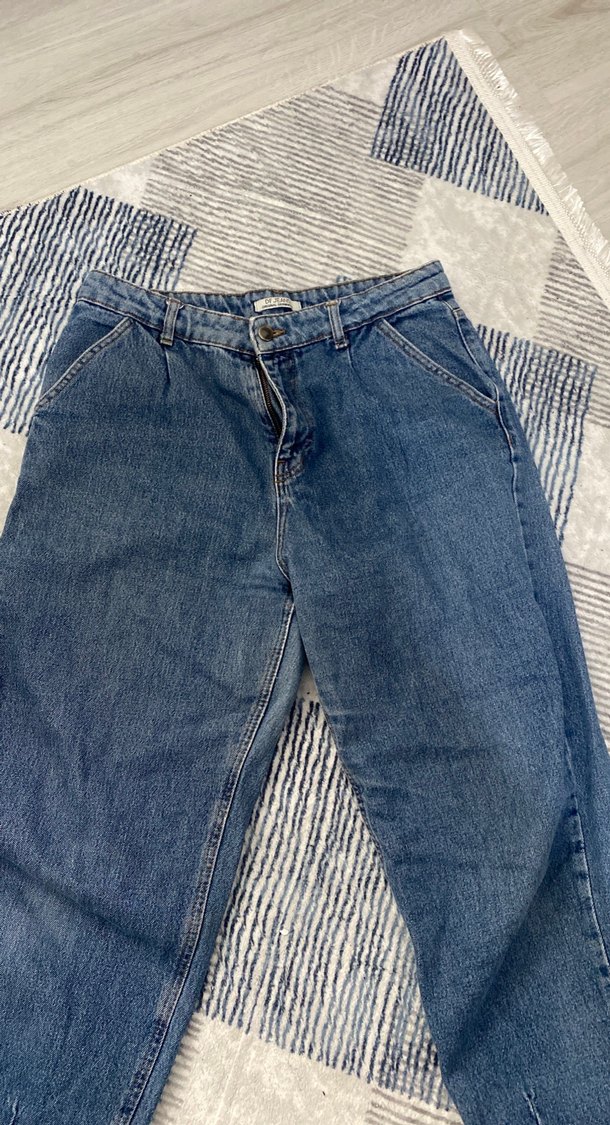 Mavi Kadın Denim Jean Fermuarlı - Görsel 2