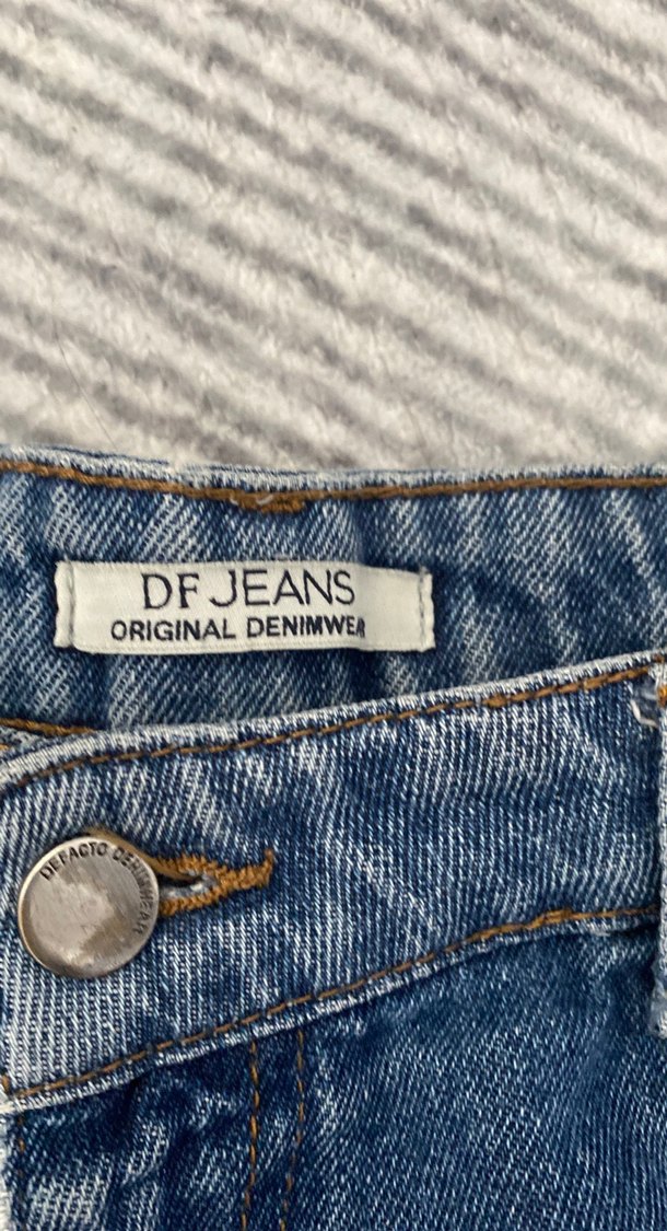 Mavi Kadın Denim Jean Fermuarlı - Görsel 4