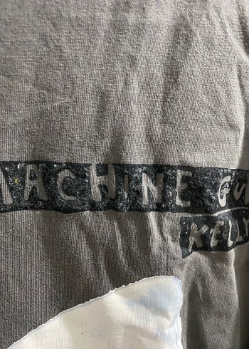 Gri Baskılı Unisex Tişört - Görsel 4