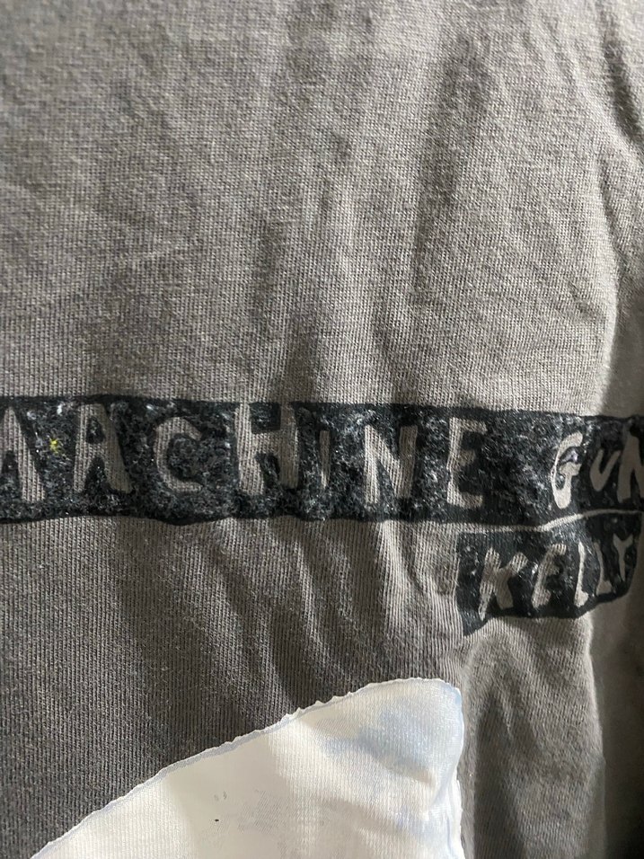 Gri Baskılı Unisex Tişört - Görsel 4