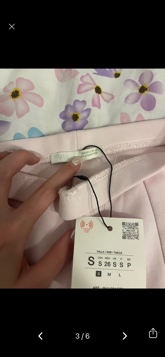 Pembe Midi Kumaş Kadın Pantolon - Görsel 3