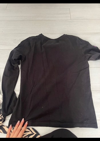 Uzun Kollu Mor Hummel Kız Tişörtü - Görsel 2