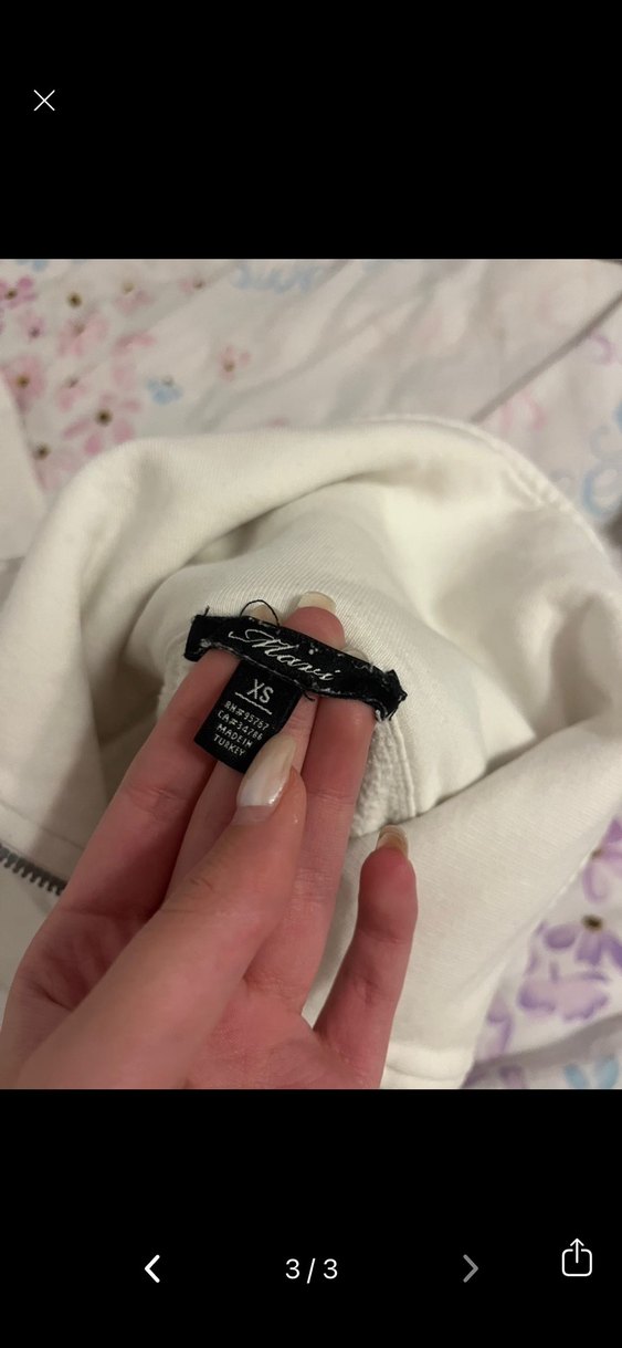 Beyaz Fermuarlı Kadın Midi Ceket - Görsel 3