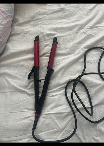 Kırmızı Saç Şekillendirici Maşa - Görsel 3