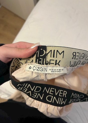 Bej Kadın Keten Midi Pantolon - Görsel 3