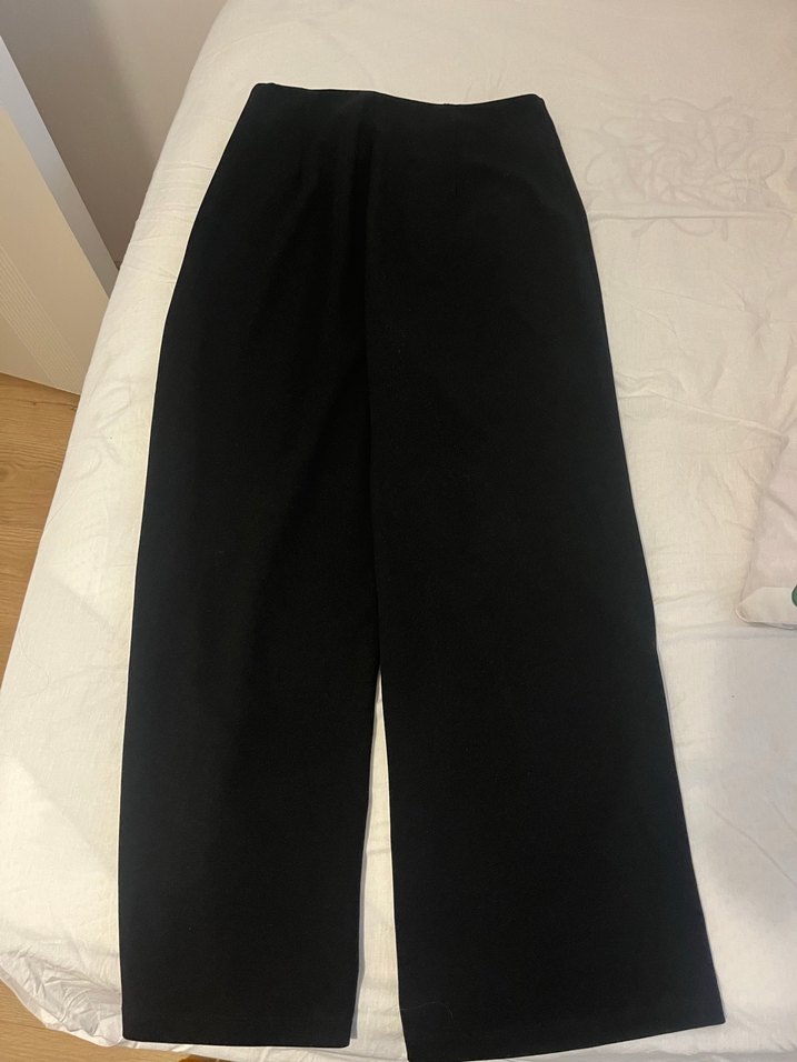 Siyah Kadın Kumaş Pantolon - Görsel 2