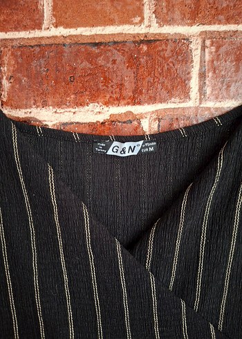 Çizgili Siyah Kadın Uzun Tulum - Görsel 3