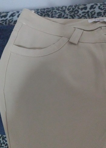 Bej Kadın Kumaş Pantolon - Görsel 2