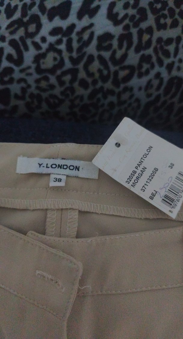 Bej Kadın Kumaş Pantolon - Görsel 3