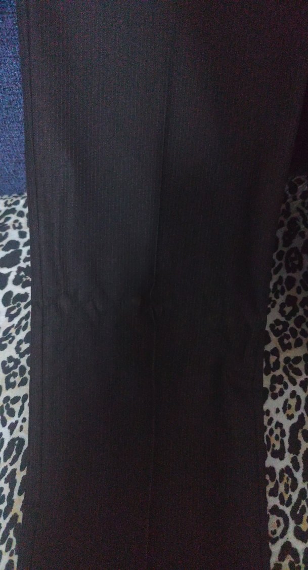 Siyah Kemerli Kadın Kumaş Pantolon - Görsel 2