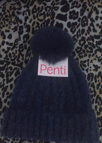 Penti Kürklü Lacivert Kadın Bere - Görsel 2