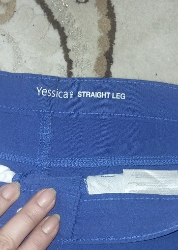 bayan  Mavi Regular Fit Street Wear Pantolon - Görsel 2