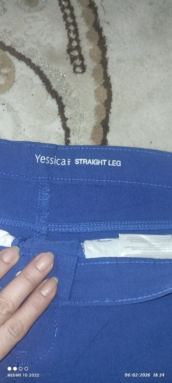 bayan  Mavi Regular Fit Street Wear Pantolon - Görsel 2