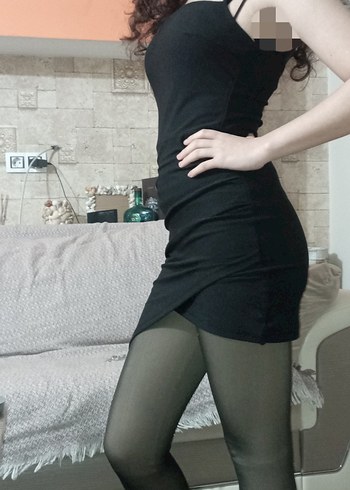 Siyah mini Elbise - Görsel 2