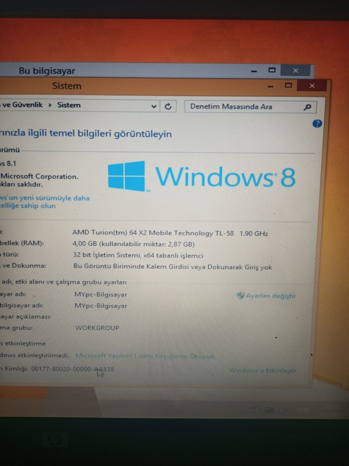 HP dizüstü bilgisayar aktif kullanır durumda - Görsel 2