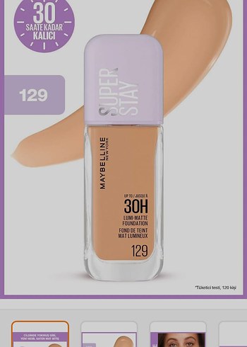 Maybelline 30H Mat Fondöten 129 Beige - Görsel 3