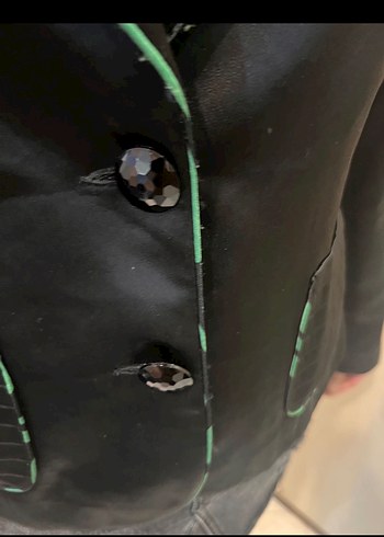 Siyah M/L ışıl ışıl  Kadın Blazer Ceket - Görsel 5