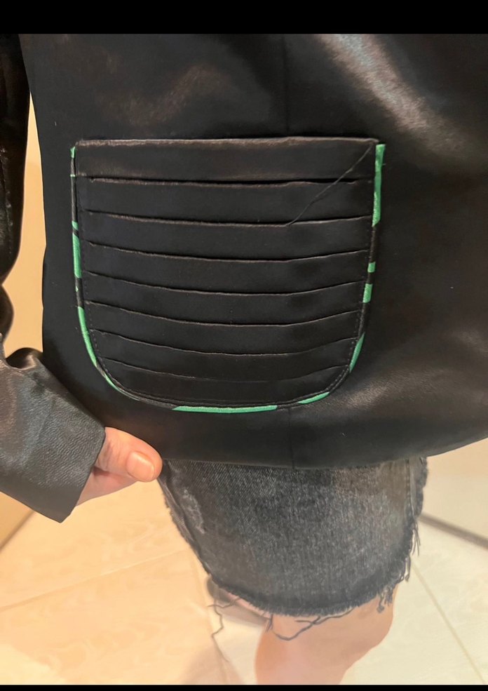 Siyah M/L ışıl ışıl  Kadın Blazer Ceket - Görsel 4