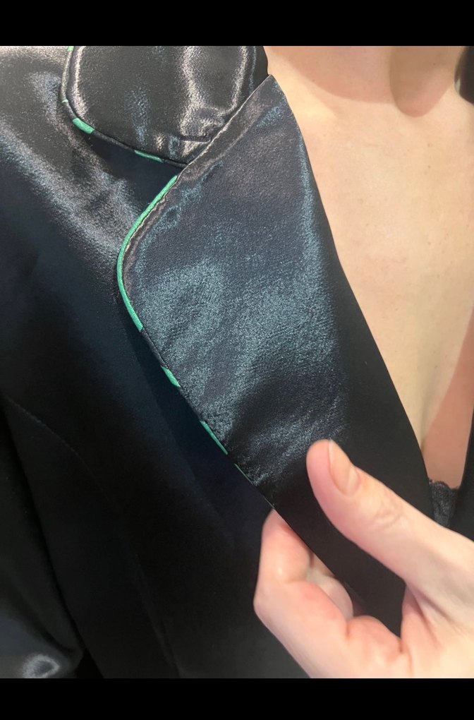 Siyah M/L ışıl ışıl  Kadın Blazer Ceket - Görsel 3