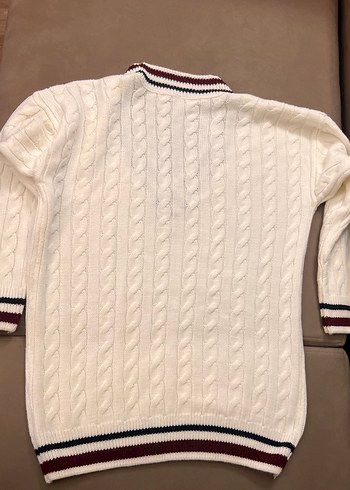 KOTON S/M/L V yaka triko OVERSİZE Ekru - Görsel 5