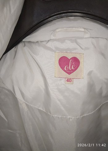 Beyaz Kemerli Midi Kadın Mont - Görsel 5