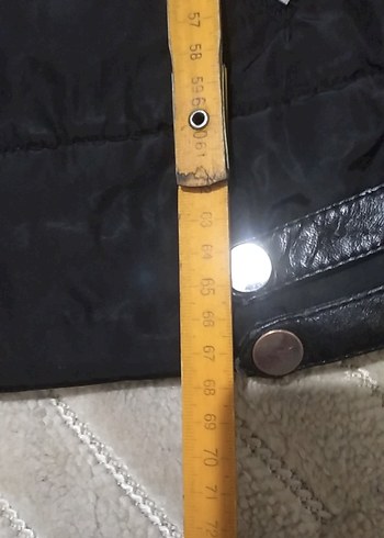 Siyah Kürklü Biker Kadın Ceket - Görsel 9